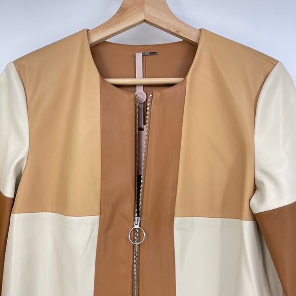 Alexis | NWT Cameron Dress in Multi Patchwork Faux Leather Shift AS IS M - Picture 6 of 16